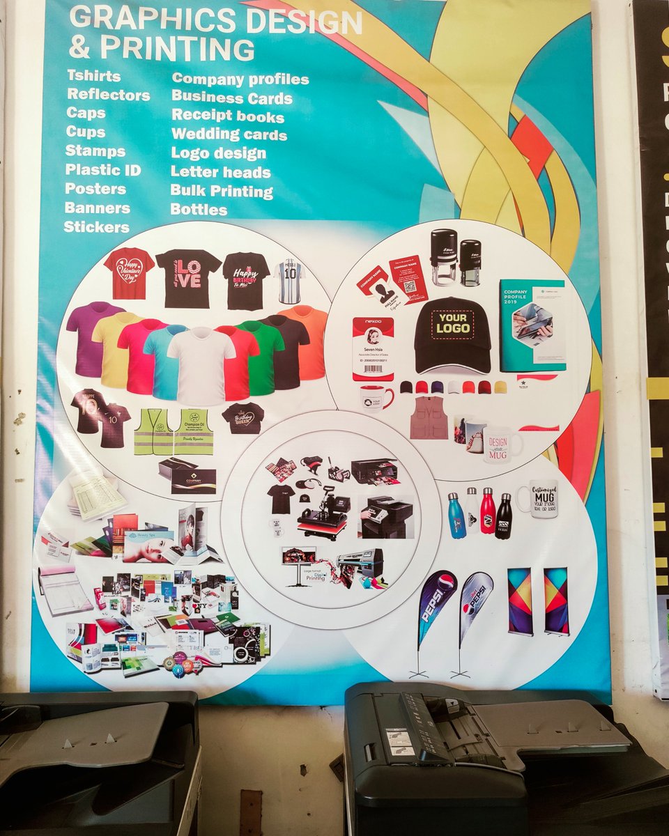 AfterDawnPrint's tweet photo. Happy new week. Our wall for you

#afterdawnprinters #juba #southsudan #ssd #tshirtsprinting #logos #graphicsdesign https://t.co/hO5iuZLev1