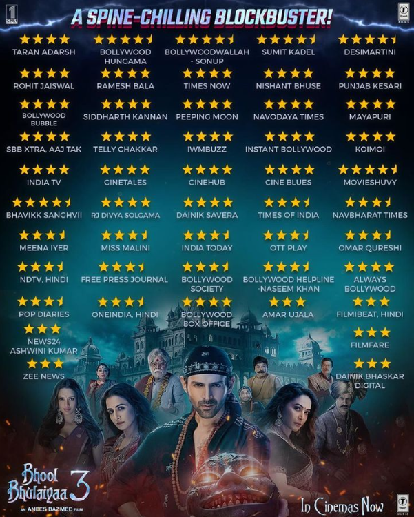 Bhool Bhulaiyaa 3 Movie: Review Rating Budget Box Office Collection and More Insights