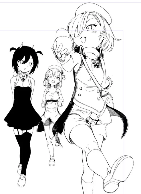 ウルリッヒに見せびらかすレーベ様 