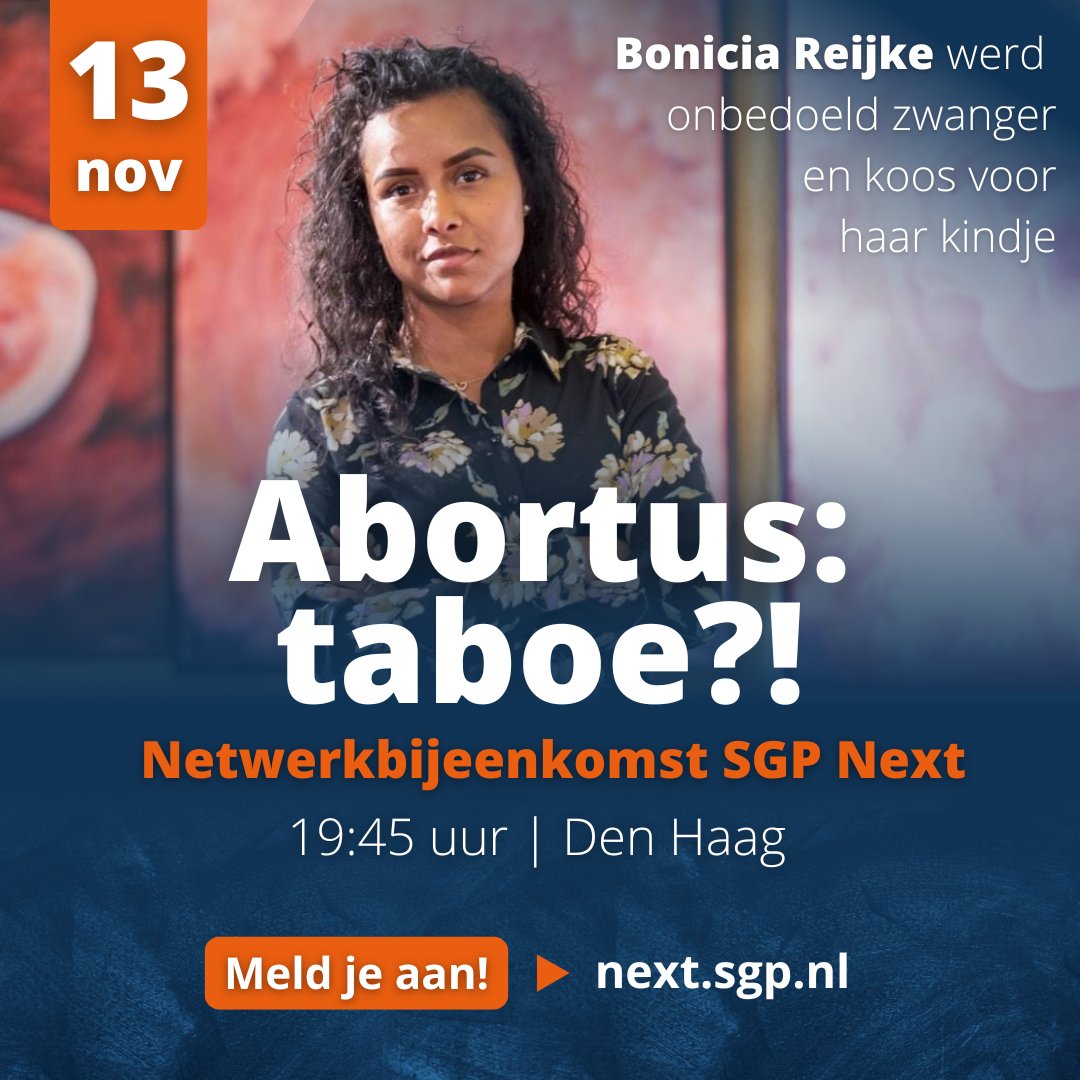 SGP_Next's tweet image. In de Week van het Leven vertelt Bonicia ons haar levensverhaal. Erbij zijn? Meld je dan nu aan via next.sgp.nl/actueel/agenda….