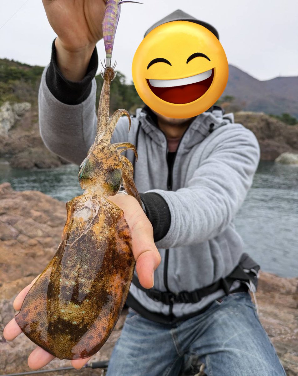 OJIMON_86's tweet photo. 先週のエギング釣行で今年は最後と言ったが、あれはウソだw
#男鹿 https://t.co/C1W7DUe9MZ