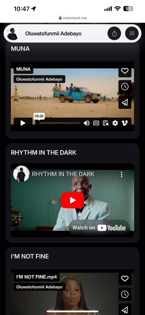 Otofunmii's tweet photo. Hi,

I'm open to lots of documentary projects across africa.
I'm the best guy, Hit me up. 🤙🏾 

https://t.co/9NlFq11pvv https://t.co/VfSLApydOA