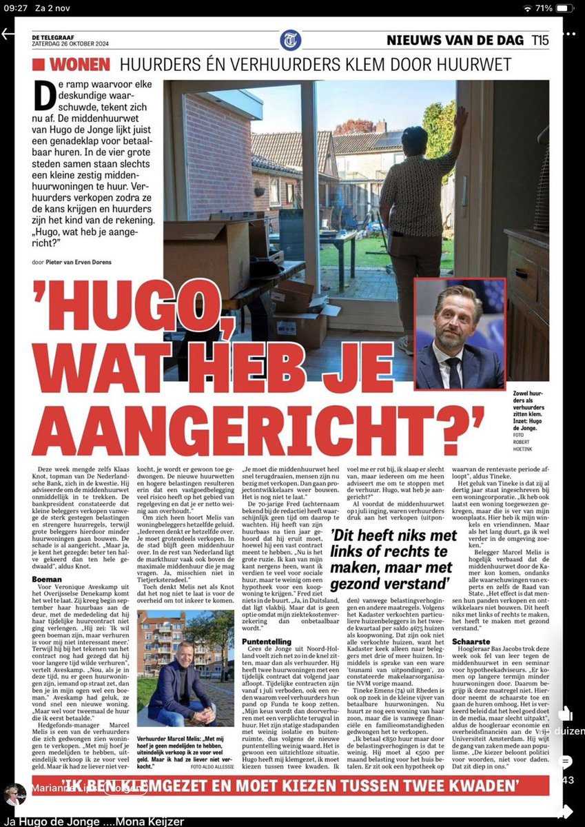 V_iswakker's tweet photo. Iedereen met een paar hersencellen zag dit al bij invoering van de wet aankomen. Eindelijk is de media ook ontwaakt…nu het te laat is. #Hugodesloper https://t.co/RaGMvK6pcZ