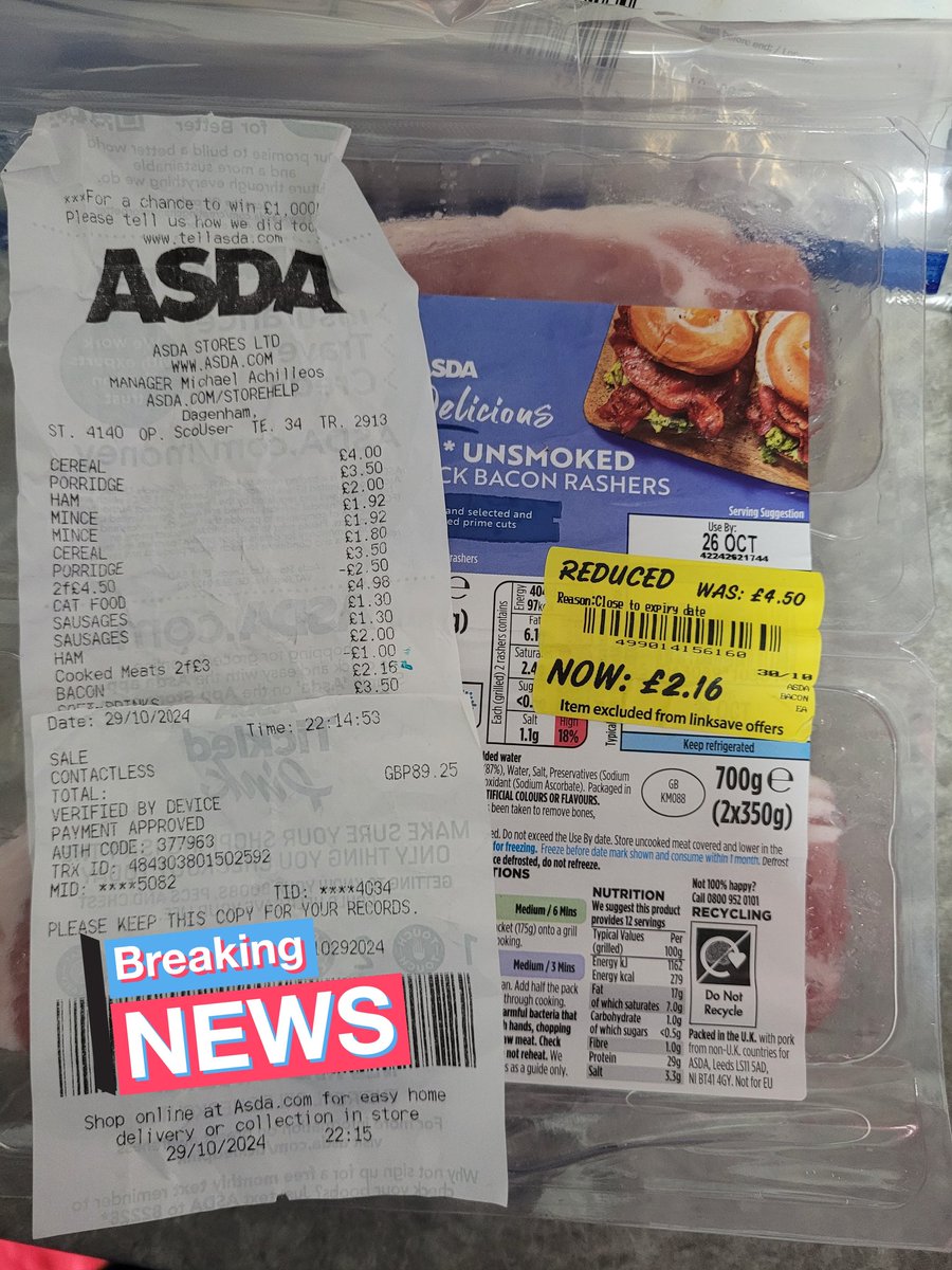 SouthHazel's tweet photo. @AsdaServiceTeam can you see the problem here? I've not been able to get back to take it back and complain but shouldn't have been able to buy 3 days out of date.... Disappointed and out of pocket. https://t.co/aXSeBmvV2z