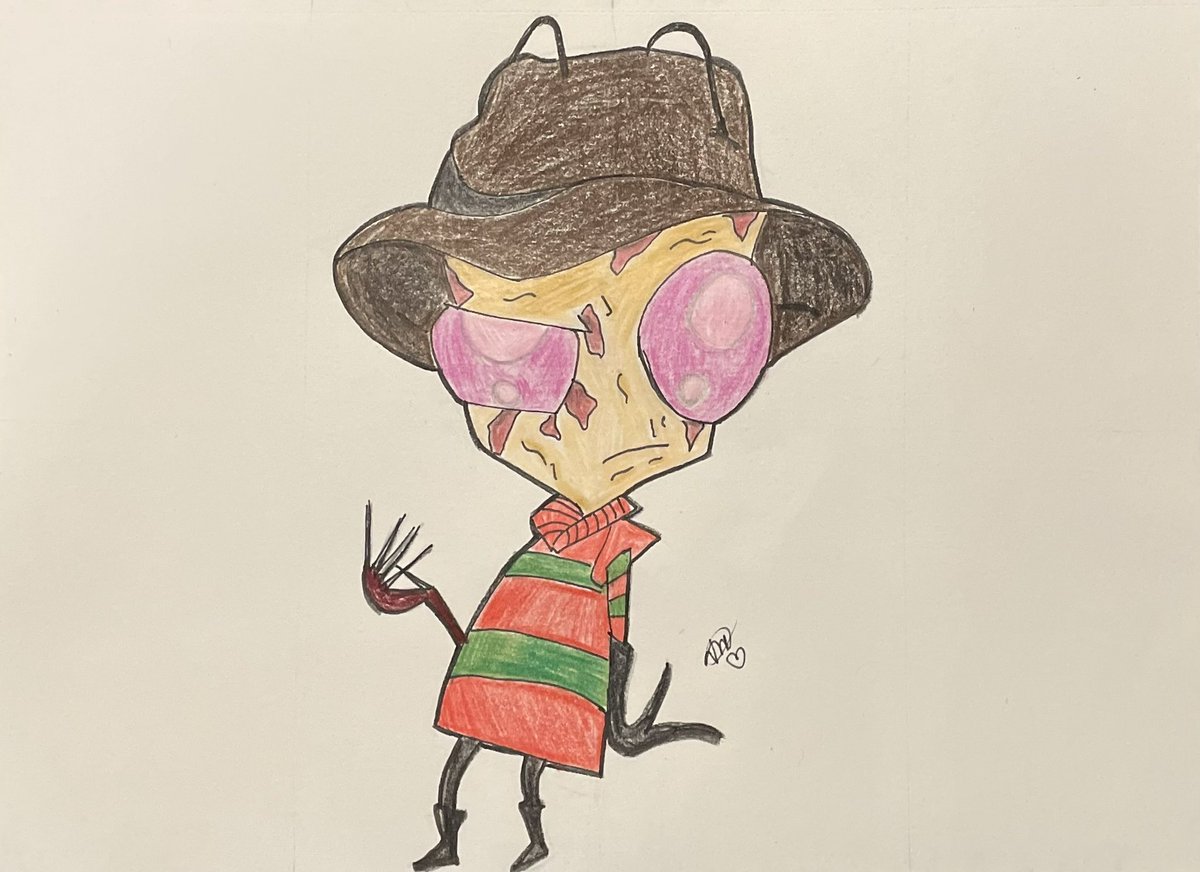 BeautifiedArt's tweet photo. Zim and his friends in their Halloween costumes #NewPost #InvaderZim #sketchbookideas https://t.co/TrTXwkELBe