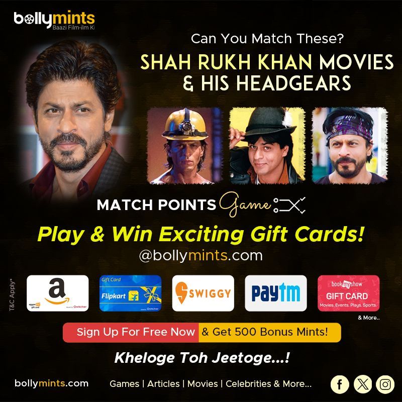BollyMints's tweet photo. Can You Match These | #ShahRukhKhan #Movies & His #Headgears
#MatchPoints #Game #HBDShahRukhKhan #HappyBirthdayShahRukhKhan #HBDSRK #KingKhan #ShahRukhKhanMovies #ShahRukhKhanSongs #GauriKhan #SuhanaKhan #AryanKhan
#Play And #Win Exciting #GiftCards @ https://t.co/fHpSkc3O9Y https://t.co/ly8ScNIKq8