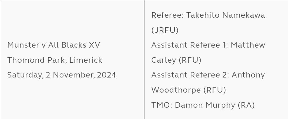 We’re proud to support the Munster Association of Referees. With the excitement building for the Munster v All Blacks we couldn’t be happier to stand behind the dedicated referees who make these unforgettable moments possible.

#pbcbuilders #rugby #munster #thomondpark #allblacks