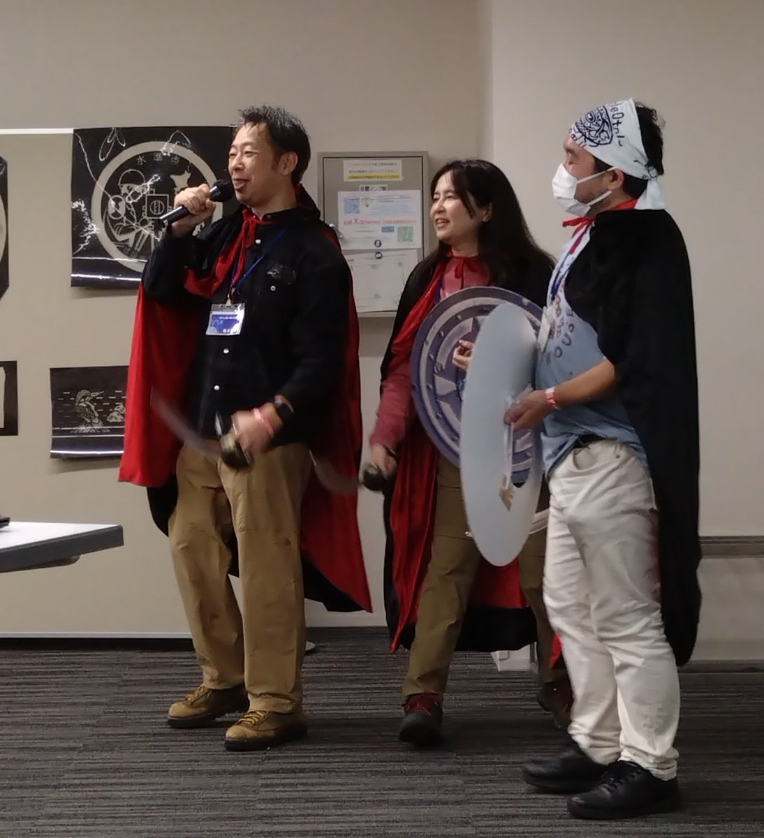 #マンホールナイト 三銃士⚔️定刻開始しました #manhotalk