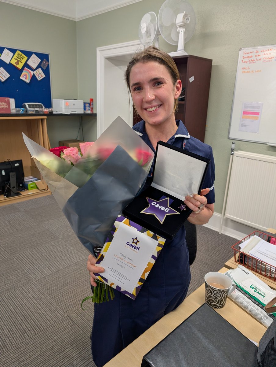 I had the pleasure of presenting Felicity Pearson, our Safeguarding Midwife with a <a href="/CavellCharity/">Cavell</a> Star award! Felicity's passion + commitment to equality and excellence for our most vulnerable families is quite simply inspiring. <a href="/UHMBTMATERNITY/">UHMBTMaternity</a> <a href="/UHMBTSafeguard/">🌟 @UHMBTSafeguarding</a> <a href="/DarmonTabetha/">Tabetha Darmon</a>