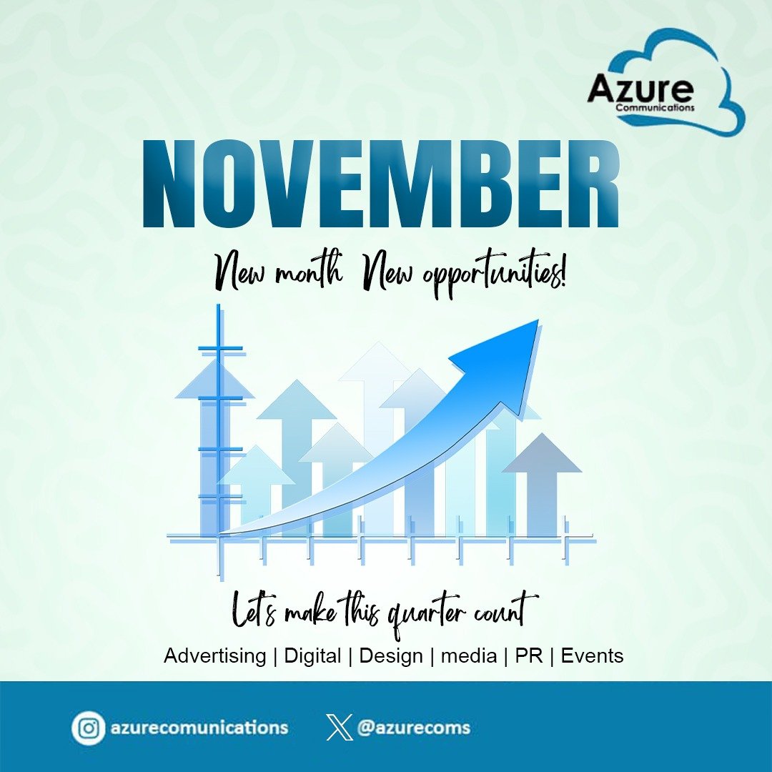 azurecomms's tweet photo. Here's wishing you a productive and successful November filled with love, laughter, and adventure.🥂 https://t.co/EyK8RcVIhQ