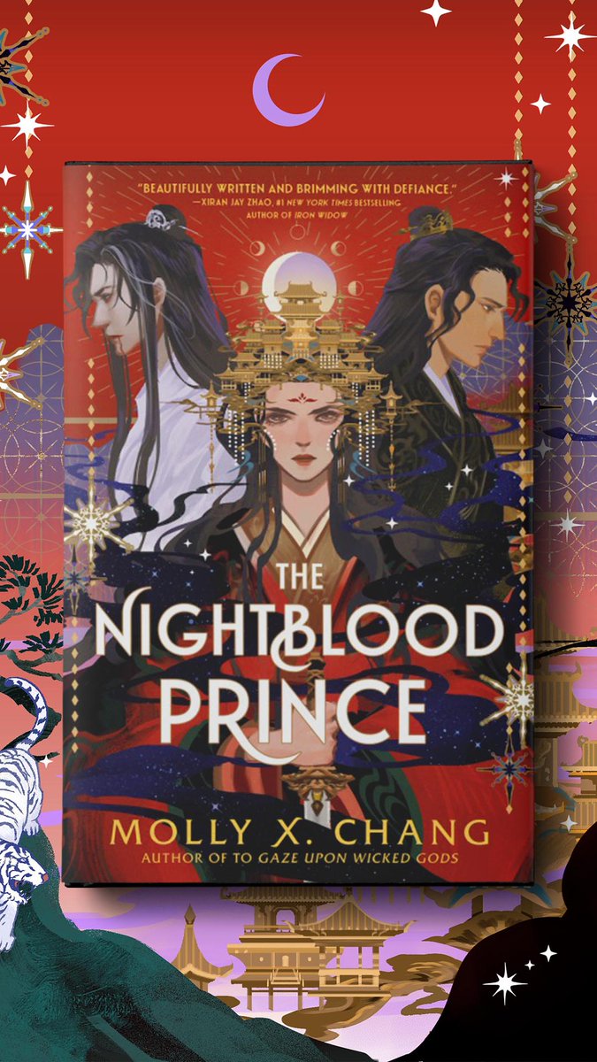 Cover illustration for <a href="/mollyxchang/">Molly X. Chang✨</a> 's The Nightblood Prince