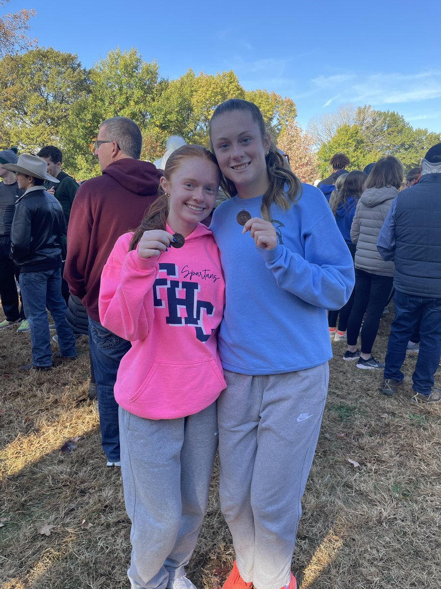 STATE QUALIFIERS!!!

Senior Reese McDevitt places 3rd and Freshman Mia Thomas places 24th to both advance to the 
Class 5 State Championships on Friday, November 8th