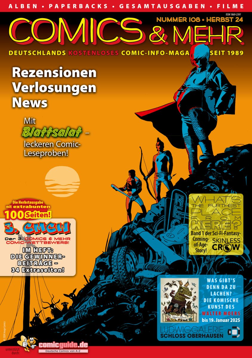 Das neue Comics &amp; Mehr 108 ist ab Anfang November 2024 in der Auslieferung an den Fachhandel und unsere Abonnenten. comicsundmehr.de