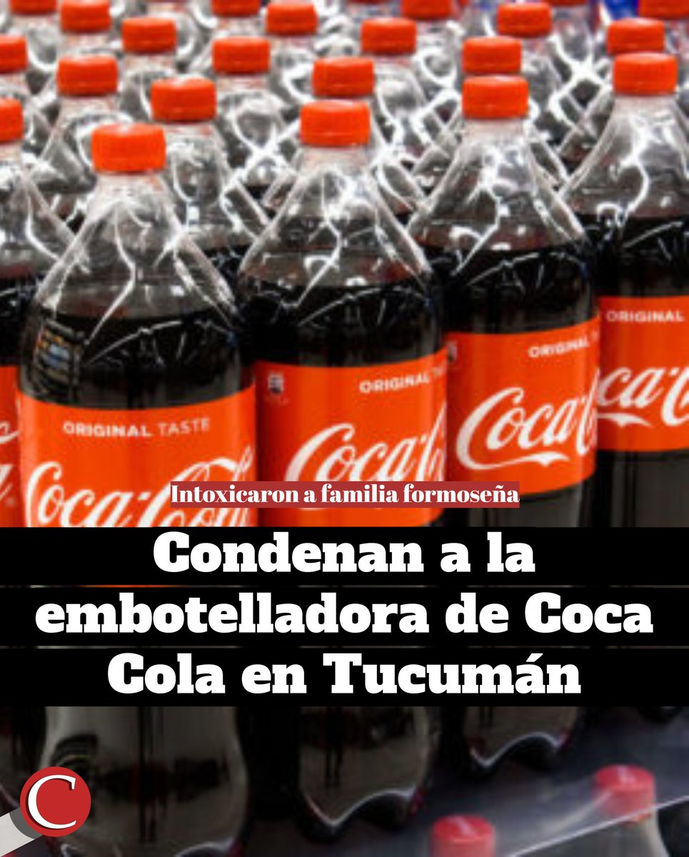 🤢 Condenaron a la empresa a indemnizar a una familia que se intoxicó al consumir bebidas de la marca Coca Cola y Sprite que estaban en mal estado ya que contenían en su interior clavos que terminaron contaminando el producto

Leé la nota en👉contextotucuman.com/nota/329905/co…