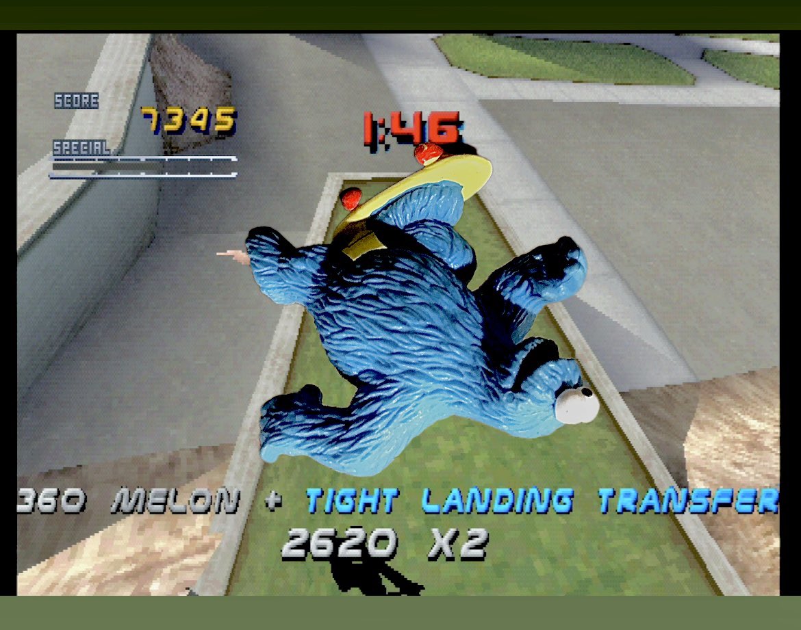 trodgeMEMES's tweet photo. My buddy had me convinced you could unlock Cookie Monster in #THPS2 back in the day 😆 https://t.co/vVm9ciWJOm