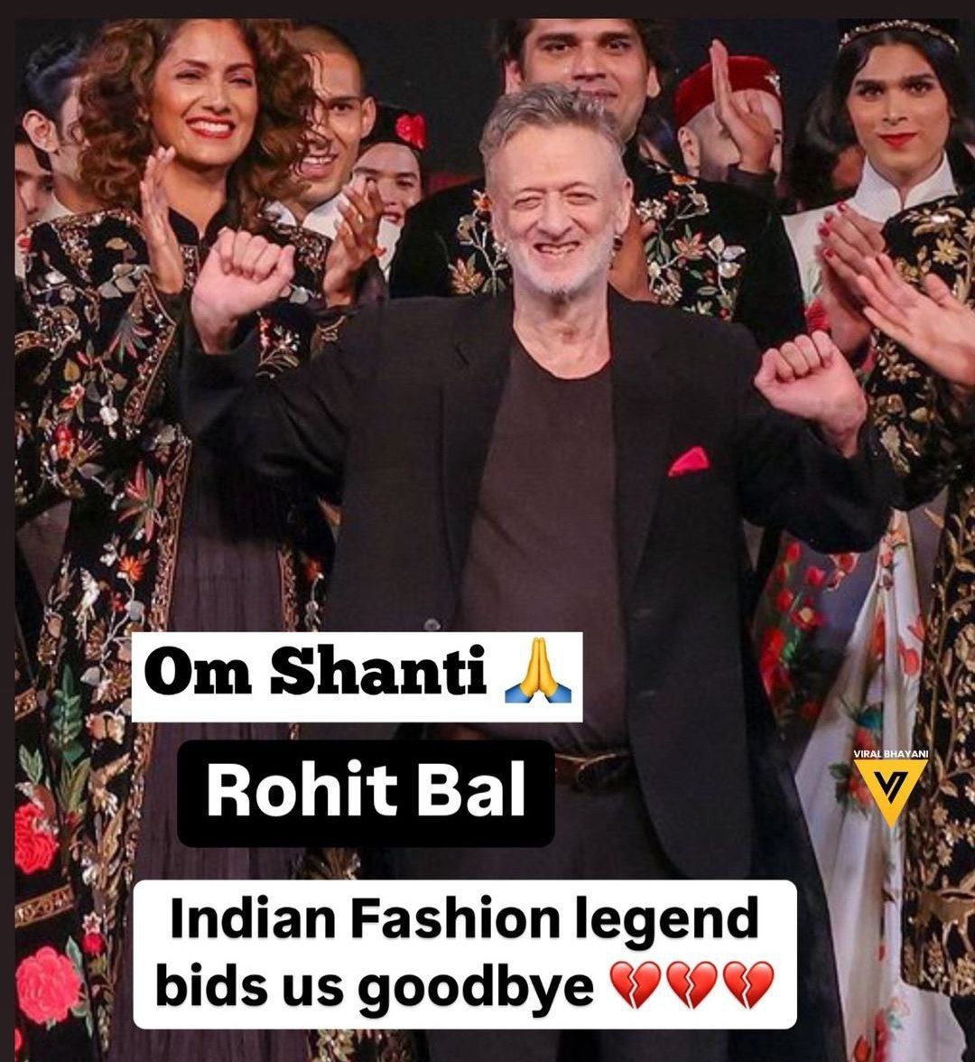socialistnik22's tweet image. Farewell to an icon. Rohit Bal’s creativity wasn’t just about fashion; it was about telling stories, celebrating heritage, and redefining elegance. His legacy will live on, inspiring generations to come. Rest in power, Rohit Bal. You will be deeply missed #RohitBal #RIPRohitBal…