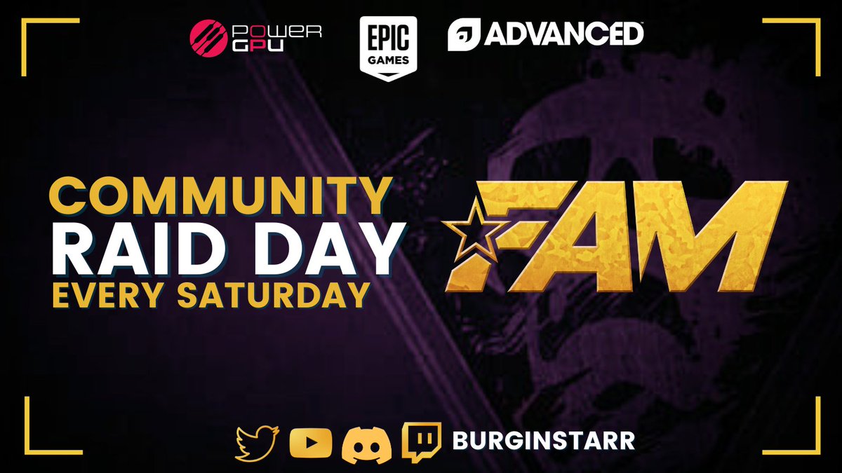 BurginStarr's tweet photo. Community Raid Day. 

Let's raid gamers

https://t.co/YyRVFS1n8Q https://t.co/KR0qDhOGcx