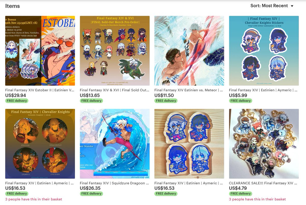 shiran_ki's tweet image. 🌟RTs Appreciated🌟
Thank you for those waiting!! &amp;gt;&amp;lt;

✨New merch release available now on eTsy!
🌟POs for sold out charms &amp;amp; Estober II Pre-orders ends on 19th Nov 23:59 (GMT+8)
✨Estober II Digital Zine now on Ko-fi
🌟Pins are back in stock except Esti💦

#ffxiv 
Link below👇
