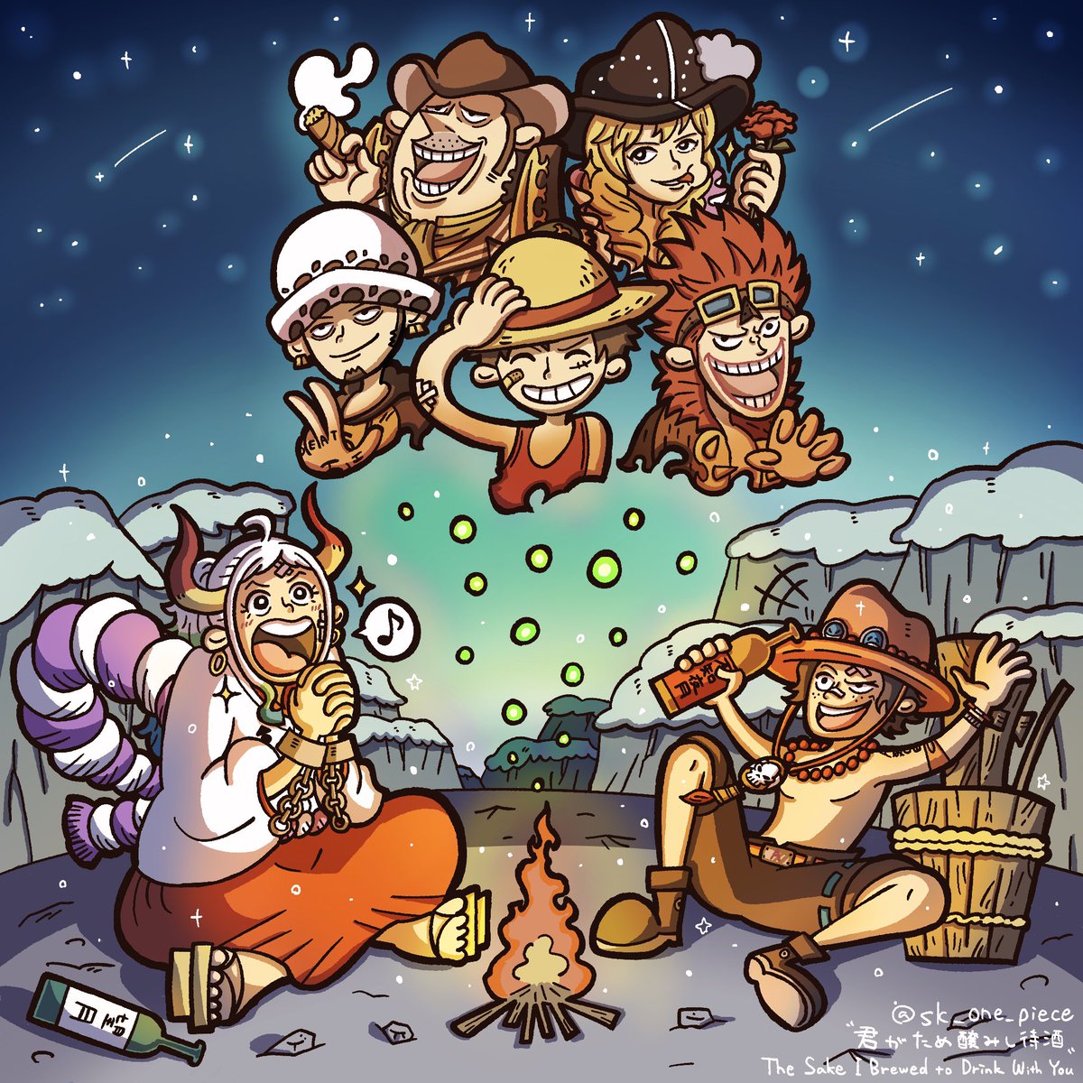 ヤマト色々描いたけどこの表情が一番お気に入りかも（再）

#ヤマト誕生祭2024
#ONEPIECE