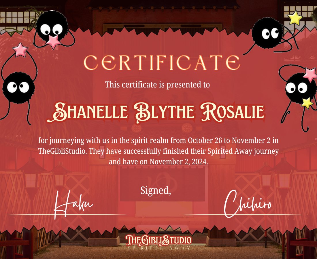 <a href="/thegiblistudio/">🐉</a> thank you so much Haku and Chihiro. Let's meet again next time, would you? 🥺