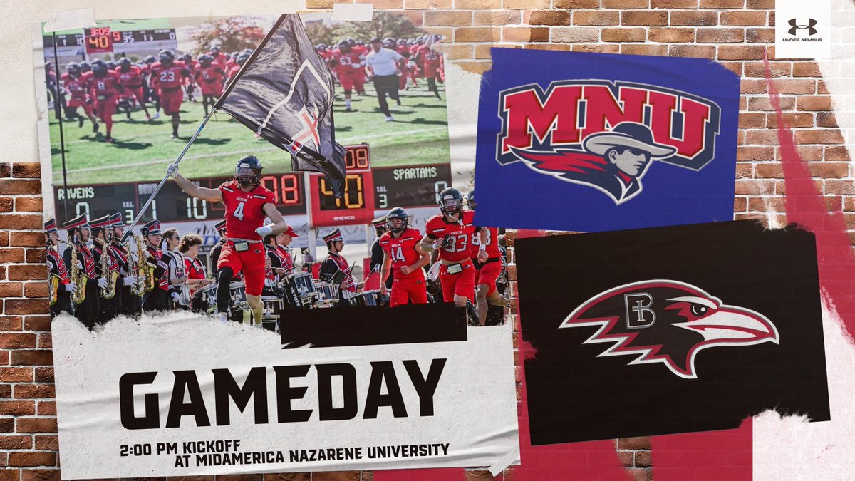 RavenFootballBC's tweet photo. It’s GameDay! Kickoff vs MNU is set for 2:00 pm at the Olathe District Activity Center! #UnleashGreatness 

Stream: https://t.co/EcHH4xbbhl https://t.co/34bqgH5QcA