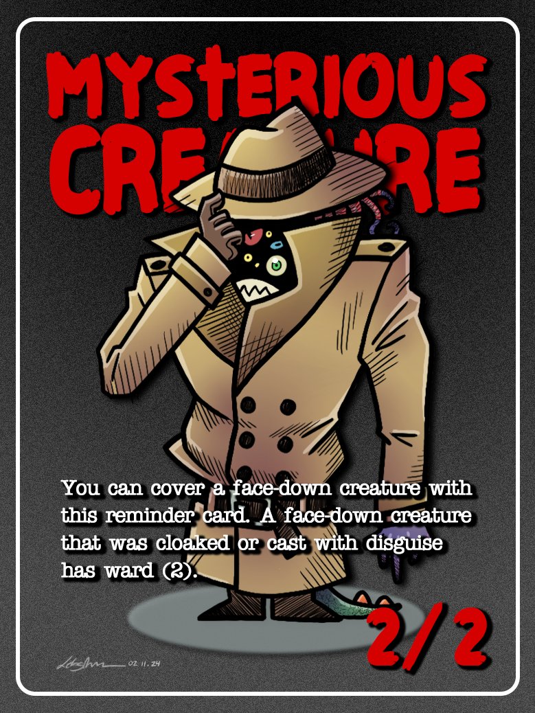 letsongakemi's tweet photo. Inktober 2024 "InfiniTokenTober"
Day 31: MYSTERIOUS CREATURE
#inktober2024 #InfiniTokenTober #MTG https://t.co/iBaY4yGdvO