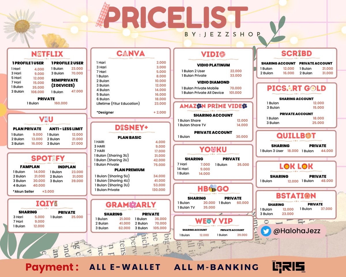 TOKO JEZZ || JUAL APP PREMIUM 🌸 tweet media