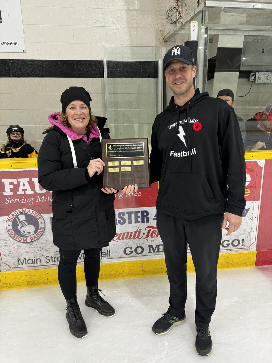 Congratulations Paula Elliott! This years recipient of the <a href="/livewell4life/">HealthyLiving Chiro</a> Community Character award for the Mitchell Ringette organization. Thanks for all you do. #ittakesacommunity