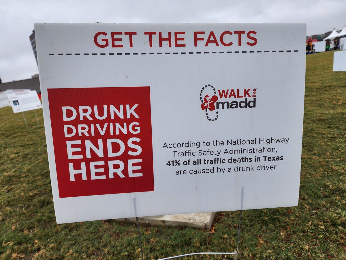 GarlandPD's tweet photo. Rain or Shine! Members of the police department joined the Walk Like MADD organization on their annual 5k!
 
The MADD (Mothers Against Drunk Driving) organization’s purpose is to end drunk driving, help fight drugged driving, prevent underage drinking, and support the victims of these violent crimes.

We are walking/running on behalf of one of our own, Crystal Nuncio, who was killed by a drunk driver in 2015. Crystal was an amazing Public Safety Dispatcher who left behind two wonderful children. We do this in memory of her. 

Driving impaired is 100% preventable! We are a community againt drunk driving! 

#DrinkDriveGoToJail