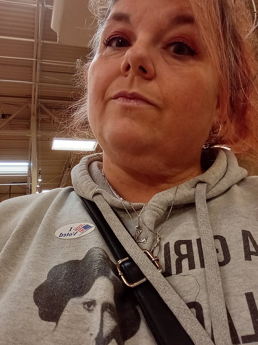 ChristineAdank's tweet photo. Cast my ballot! #VoteBlueDownBallot as always in my Princess Leia "A Girl's Place Is In The Rebellion " hoodie! @carrieffisher and @MarkHamill would be proud! https://t.co/kWZSl5sYhO