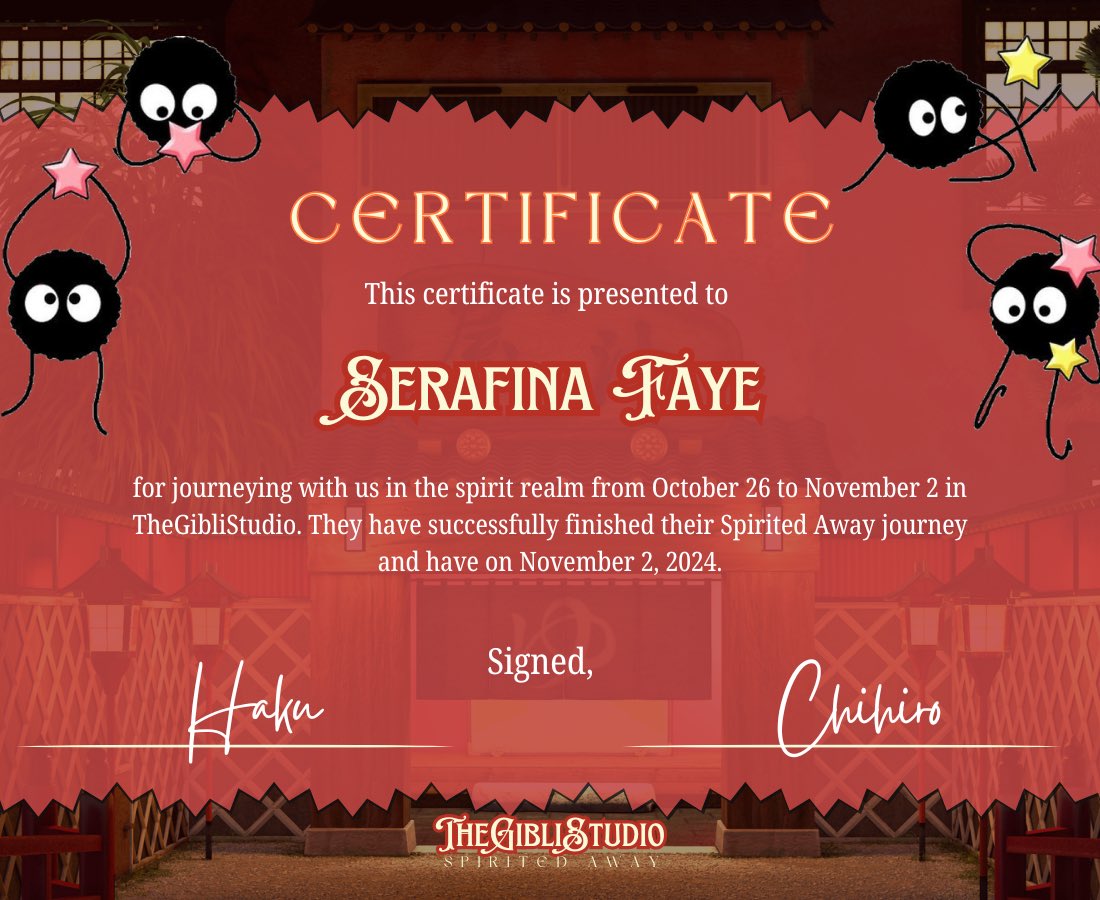 <a href="/thegiblistudio/">🐉</a> hiro x haku,thank you for the adventure on the bath house. it's sooooo fun and both of you worked so hard! thank youuuu see you in another lifeeeee as ponyo.