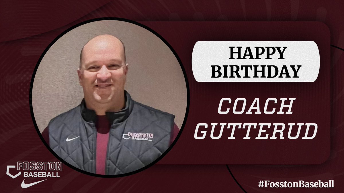 Fosston Baseball (@fosstonbaseball) on Twitter photo Happy Birthday <a href="/Dan_G15/">Dan Gutterud</a>, thank you for all that you do for our program. We appreciate you! βΎοΈ #FosstonBaseball Happy Birthday <a href="/Dan_G15/">Dan Gutterud</a>, thank you for all that you do for our program. We appreciate you! βΎοΈ #FosstonBaseball