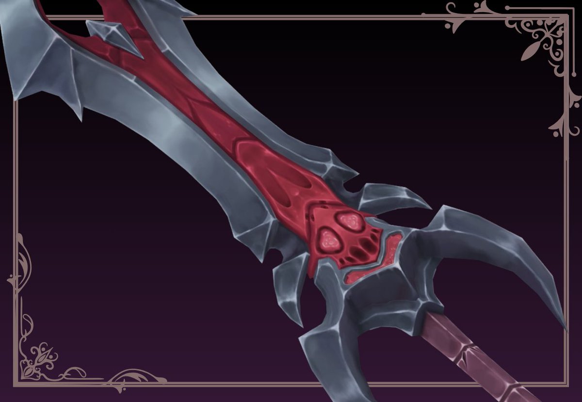 Caranobric's tweet photo. Here's my hand painted rendition of Aatrox (sword) from League of Legends

#RobloxUGC #ROBLOX #RobloxDev https://t.co/kjRiNfi9ud
