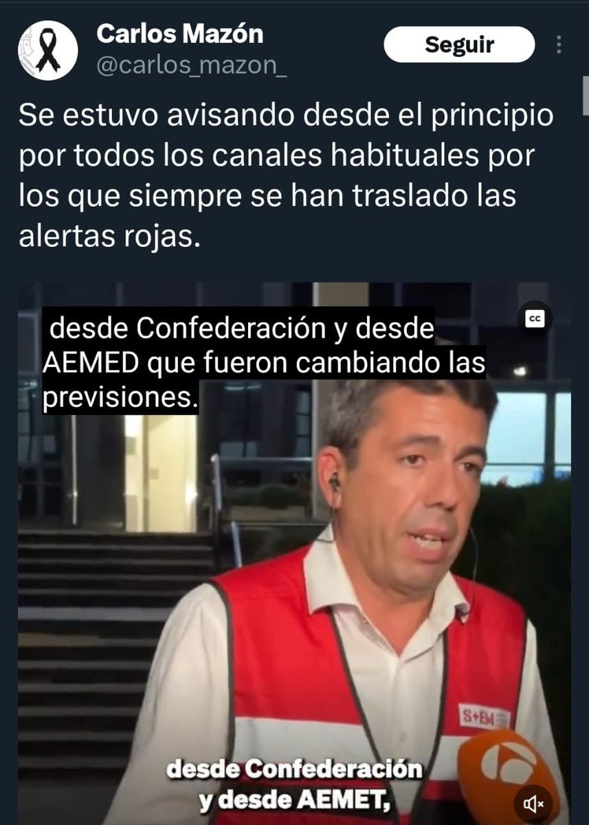 DemasiadoBurdo's tweet photo. Si tu cuñau que ve Atresmierd y lee OkDiarrea te dice que la AEMET no informó del peligro que se venía, ponle este vídeo.

Ya sabes que siempre que la chusmomafia pepera la requetecagabien intenta cargarles culpas a terceros. https://t.co/zcqCt6YYN2