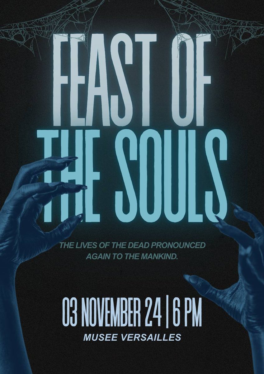 MUSEERPW's tweet photo. ㅤ

🪞 ANNOUNCEMENT!

The Musée Versailles will have its Halloween Party tomorrow, Sunday, November 3, 2024. We cordially invite you to The Feast of the Souls.

ㅤ https://t.co/crhnlaLw8D