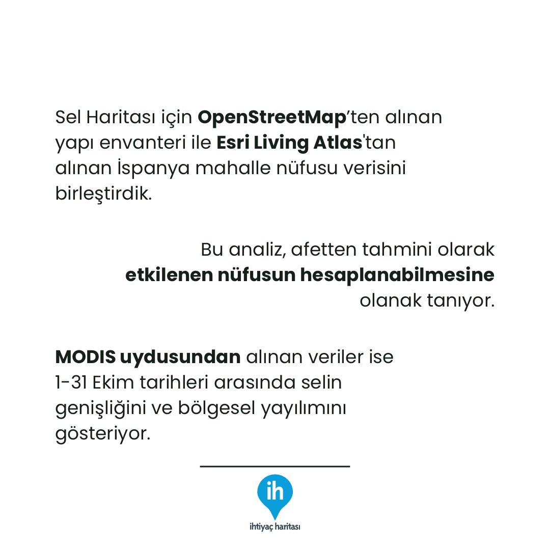 İspanya Sel Haritası’nı yayına aldık! 🌎🖥️

İspanya’yı etkileyen büyük sel felaketinin ardından, afete dair detaylı veri sağlamak ve afet müdahalesine katkı sunmak amacıyla İspanya Sel Haritası’nı oluşturduk.