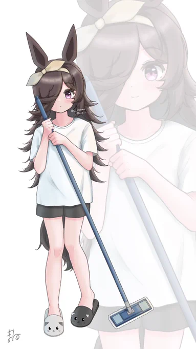 #三連休はフォロワーが増えるらしいライスちゃん 