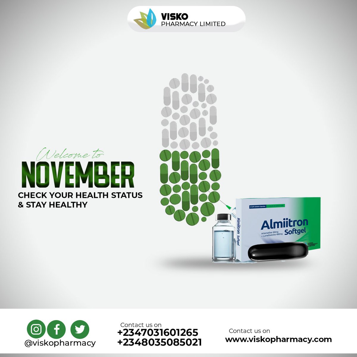 visko_pharms's tweet photo. Welcome to November https://t.co/Vta461VDRP