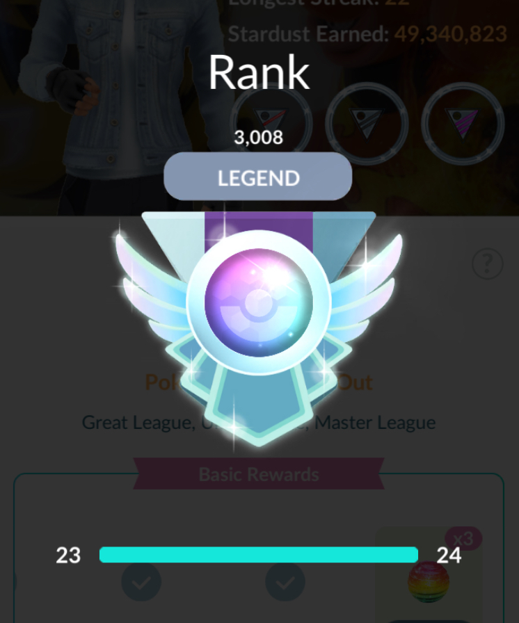 PogoGrind's tweet photo. Legend rank achieved! https://t.co/M0Ia8n8znk