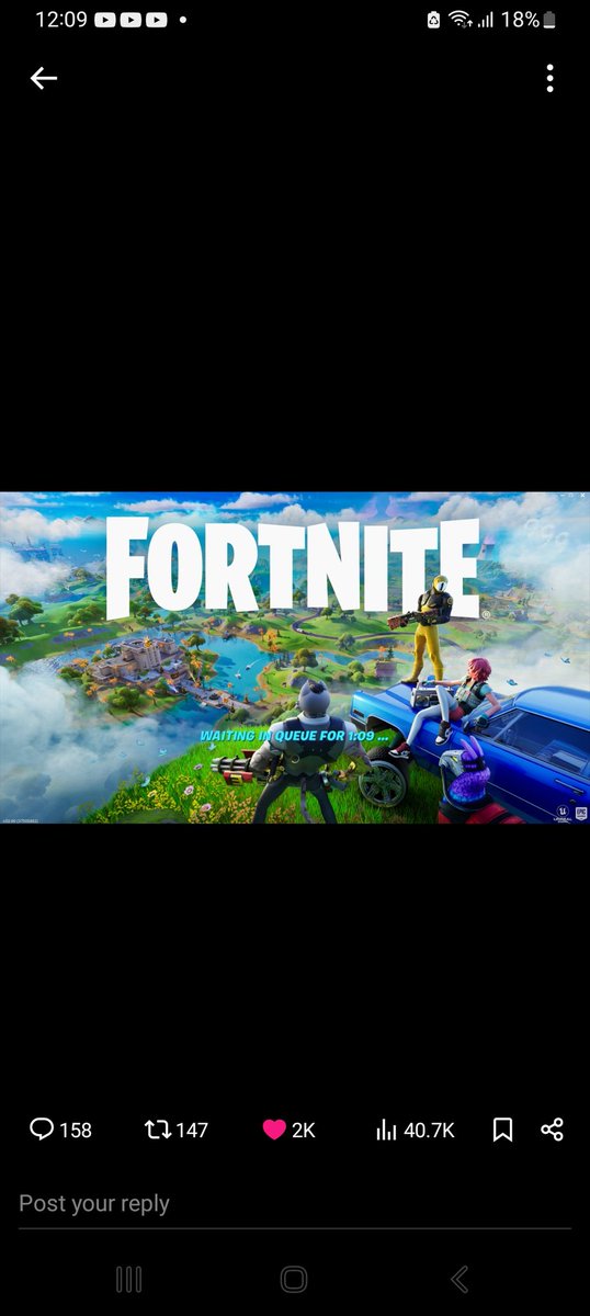 THEFUTURE_07's tweet photo. Fortnite servers still not responding 😭☠️ https://t.co/UEXzvGEsrJ