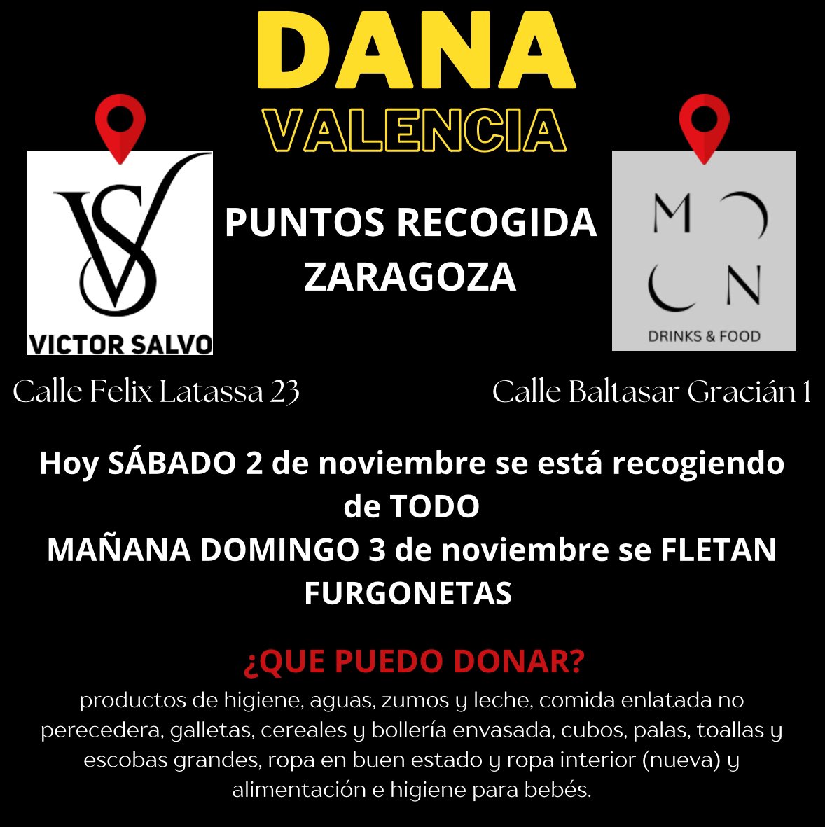PUNTOS DE RECOGIDA EN ZARAGOZA

Acercare HOY,  mañana DOMINGO LLEGA A SU DESTINO📍

SUMA TU GRANITO DE ARENA