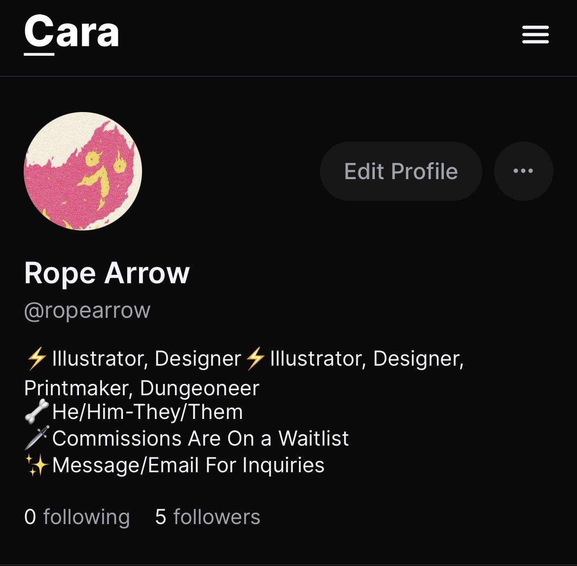 rope_arrow's tweet photo. I am on yet another thing, going to use this as mostly a digital portfolio. Have to start from scratch on followers and who I’m following though, so please let me know if you’re on here! https://t.co/OQ4jAemlyd