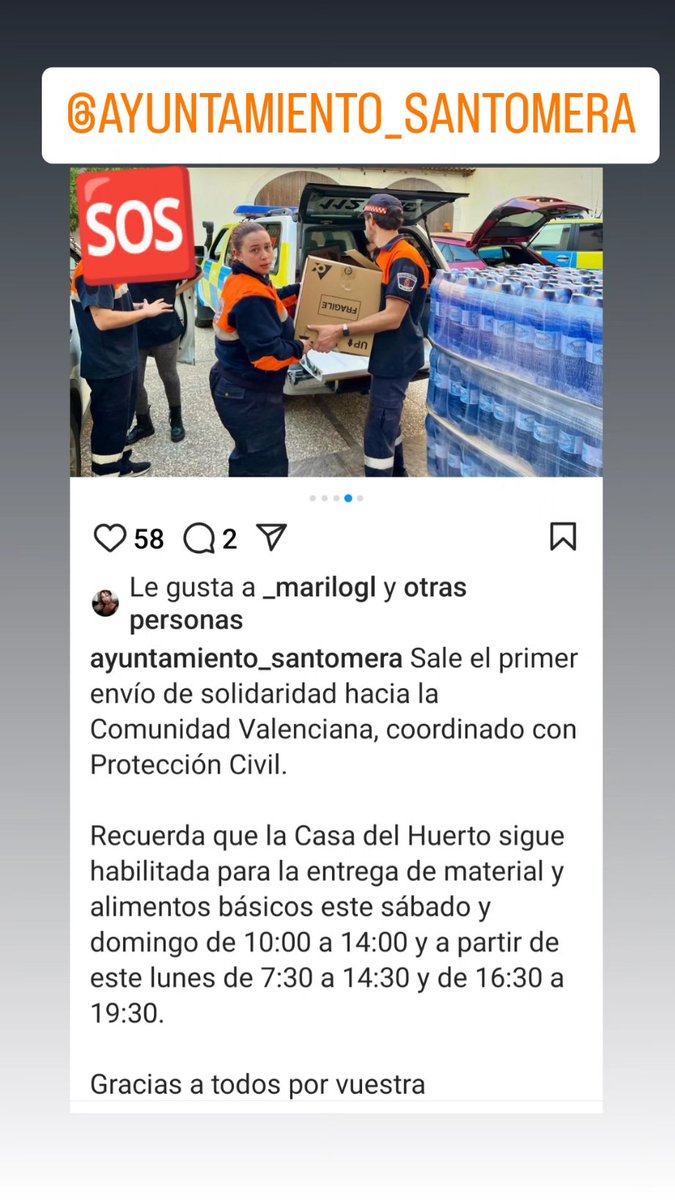 AngelSantomera's tweet photo. #SOSValencia #AyudaDesdeSantomera #Dana2024Valencia 💪 https://t.co/5D6hfJnpqc