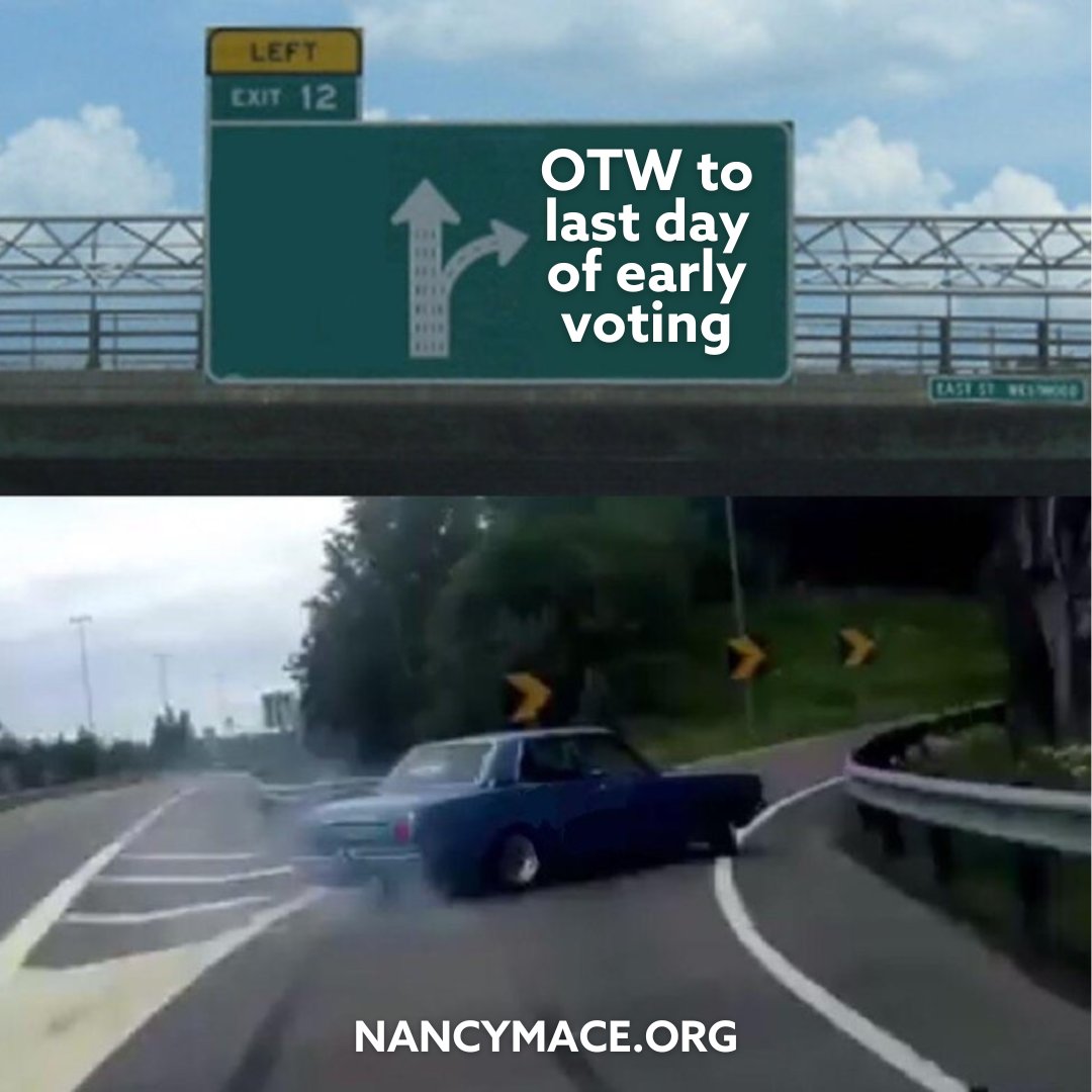 NancyMace's tweet image. Skip the long lines and vote today! 🇺🇸

Find out early voting locations and hours at Nancymace.org/vote

#LowcountryFirst