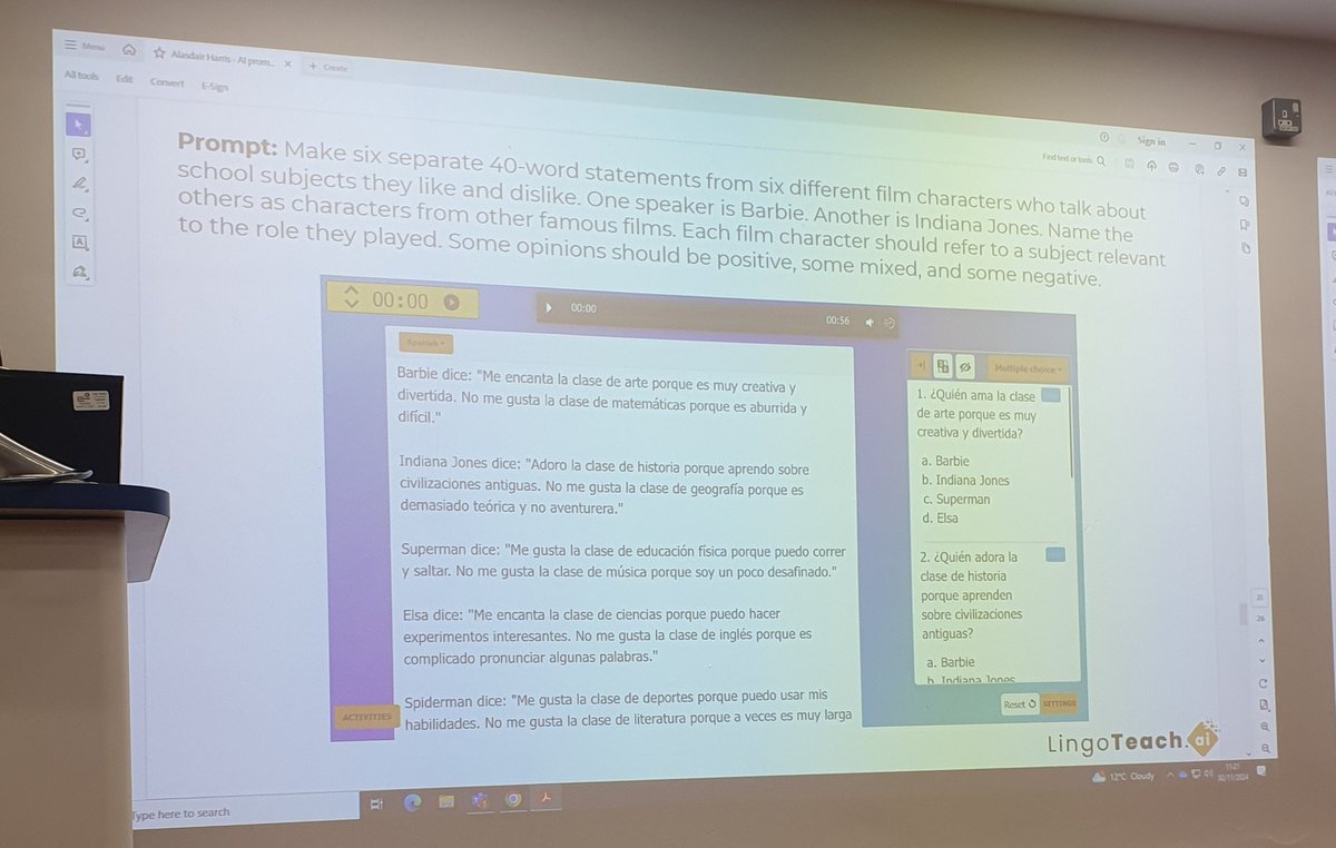 simograv's tweet image. Saving teacher's time and cutting the workload using #AI with @LingoteachAI Thank you for a very creative and useful session at #SALT2024 @SALTLANGS