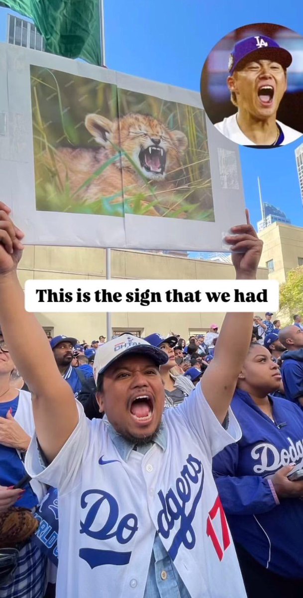 according to the dodgers subreddit, this is supposedly the sign mamiko told shohei about which he then imitated 😆🤭