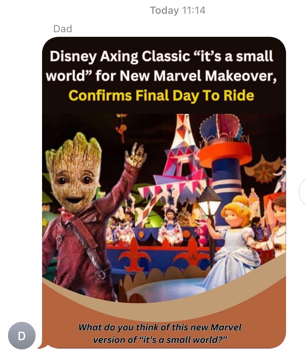 Not me being sent clickbait by my Dad