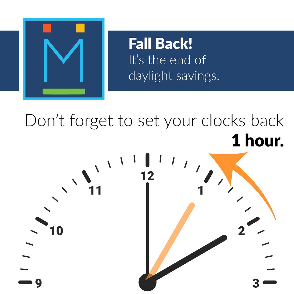 🕰️ Remember to set your clocks back this November 3rd! How will you spend your extra hour? At M16 Marketing, we believe in making every moment count. Let’s chat about how we can help you optimize your marketing strategy! #daylightsaving #m16marketing
