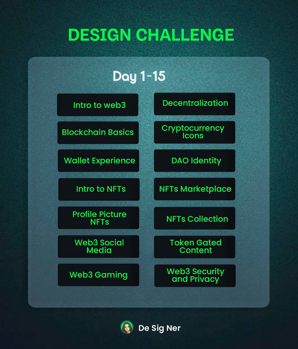 Opara_Mariejoy's tweet image. On the 3rd of November, I will be kicking off a 30 days #web3DesignChallenge 

Everyday I&apos;ll dive into a unique Web3 concept with a unique visual. Join me on this journey to explore, learn, create and improve in the Web3 space. 

#Web3 #BlockchainDesign #NFTs