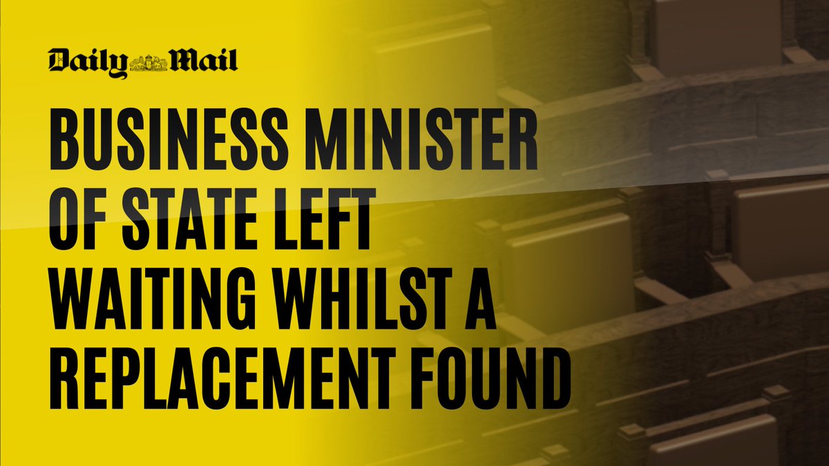 🚨 BREAKING: Sources reveal that the Minister of State for Business, Enterprise &amp; Innovation has submitted his resignation, but is currently waiting until the government can find someone to replace him.